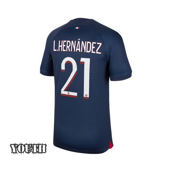 2023/2024 Youth Lucas Hernandez Home #21 Soccer Jersey