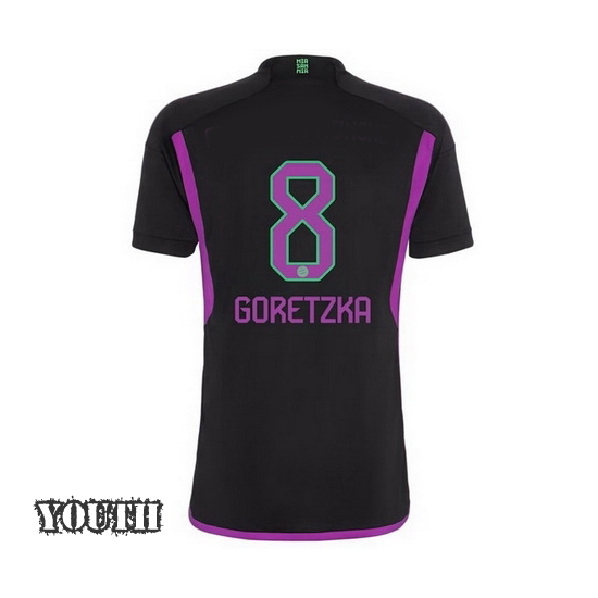 2023/2024 Leon Goretzka Away #8 Youth Soccer Jersey