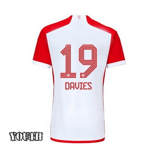2023/2024 Youth Alphonso Davies Home #19 Soccer Jersey