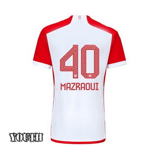 2023/2024 Youth Noussair Mazraoui Home #40 Soccer Jersey