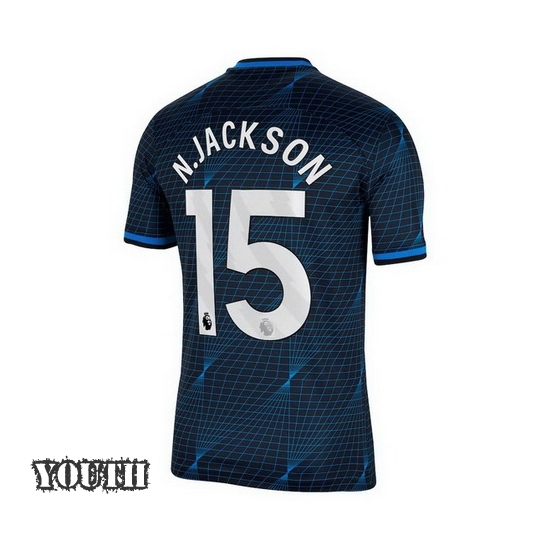 2023/2024 Nicolas Jackson Away #15 Youth Soccer Jersey