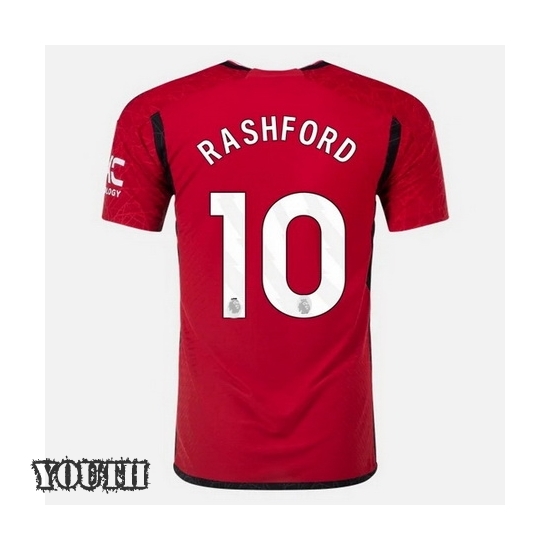 2023/2024 Youth Marcus Rashford Home #10 Soccer Jersey