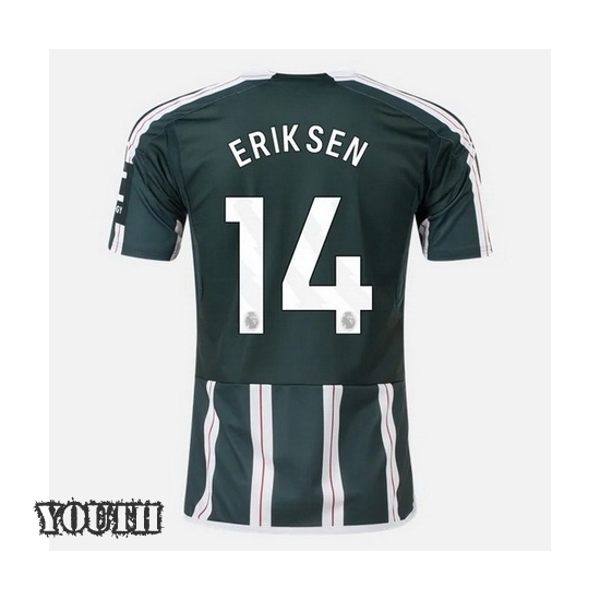 2023/2024 Christian Eriksen Away #14 Youth Soccer Jersey
