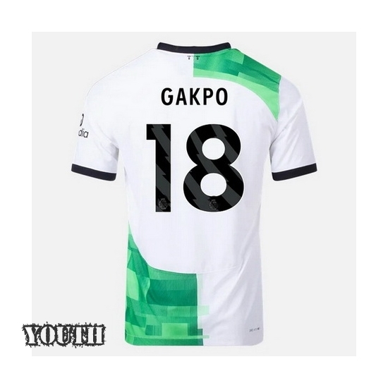 2023/2024 Cody Gakpo Away #18 Youth Soccer Jersey