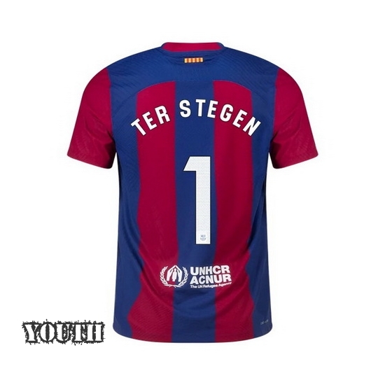 2023/2024 Youth Marc-Andre ter Stegen Home #1 Soccer Jersey