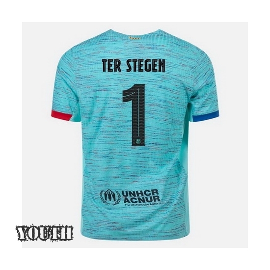 2023/2024 Youth Marc-Andre ter Stegen Third #1 Soccer Jersey