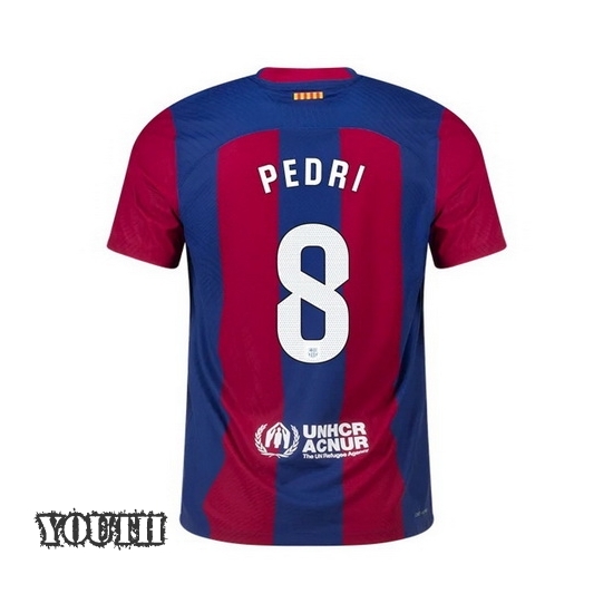 2023/2024 Youth Pedri Home #8 Soccer Jersey