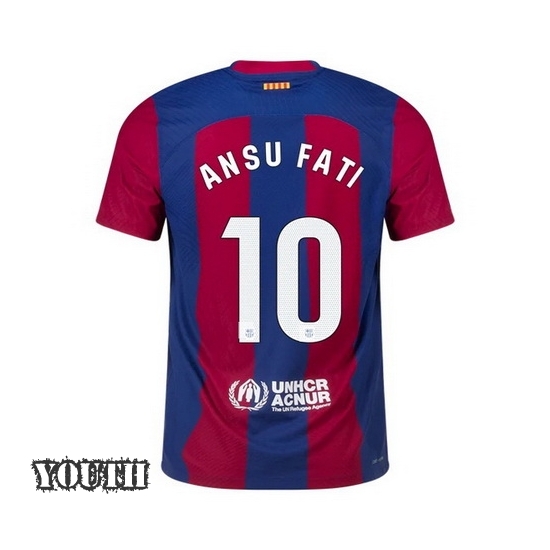 2023/2024 Youth Ansu Fati Home #10 Soccer Jersey