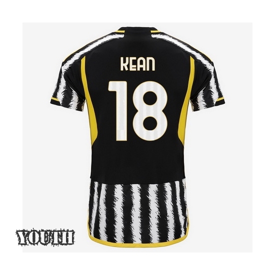 2023/2024 Youth Moise Kean Home #18 Soccer Jersey