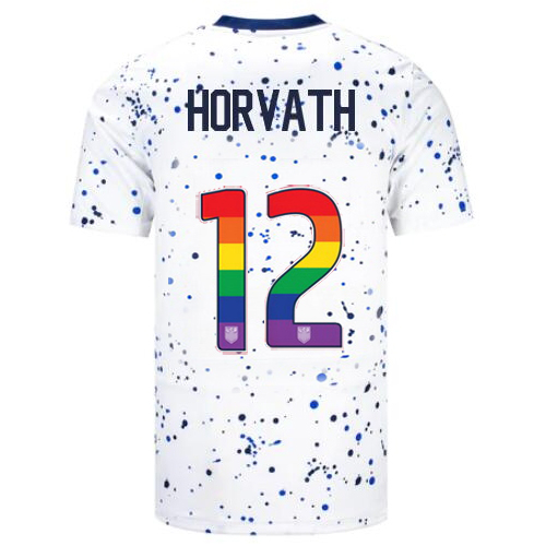 USA Ethan Horvath 2023/24 Home Men's Jersey Rainbow Number