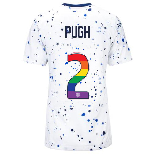 USA Mallory Pugh 2023/24 Home Women's Jersey Rainbow Number