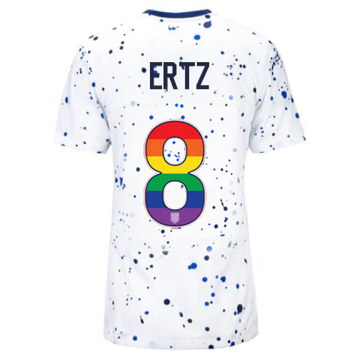 USA Julie Ertz 2023/24 Home Women's Jersey Rainbow Number