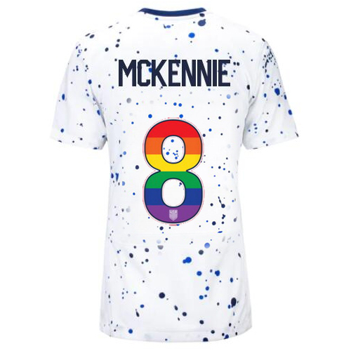 USA Weston McKennie 2023/24 Home Women's Jersey Rainbow Number