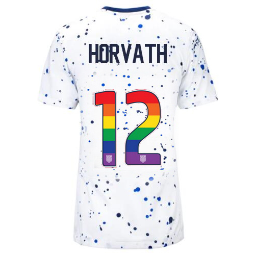 USA Ethan Horvath 2023/24 Home Women's Jersey Rainbow Number