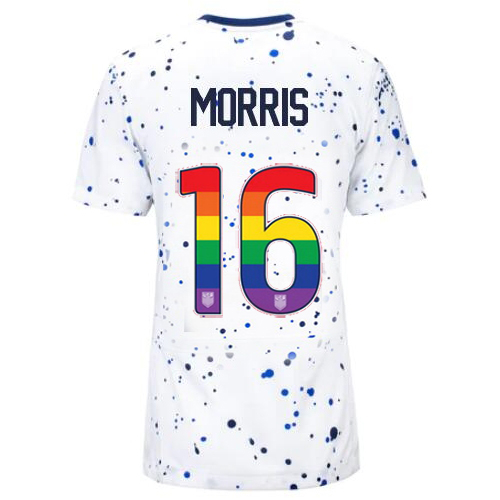 USA Jordan Morris 2023/24 Home Women's Jersey Rainbow Number