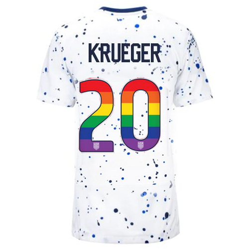 USA Casey Krueger 2023/24 Home Women's Jersey Rainbow Number