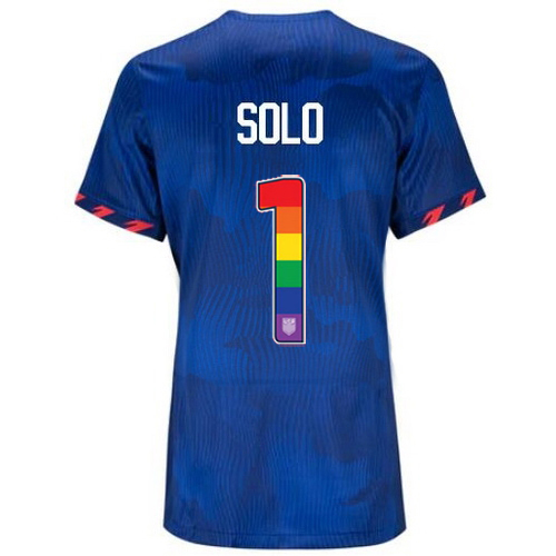 USA Hope Solo 2023/24 Away Women's Jersey Rainbow Number