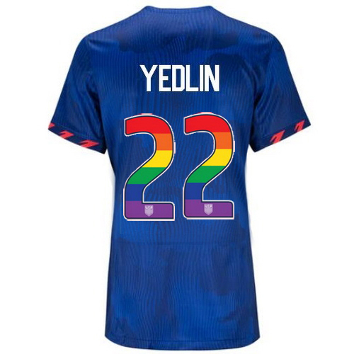 USA DeAndre Yedlin 2023/24 Away Women's Jersey Rainbow Number