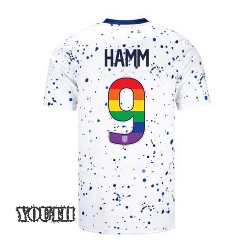 USA Mia Hamm 2023/24 Home Youth Jersey Rainbow Number