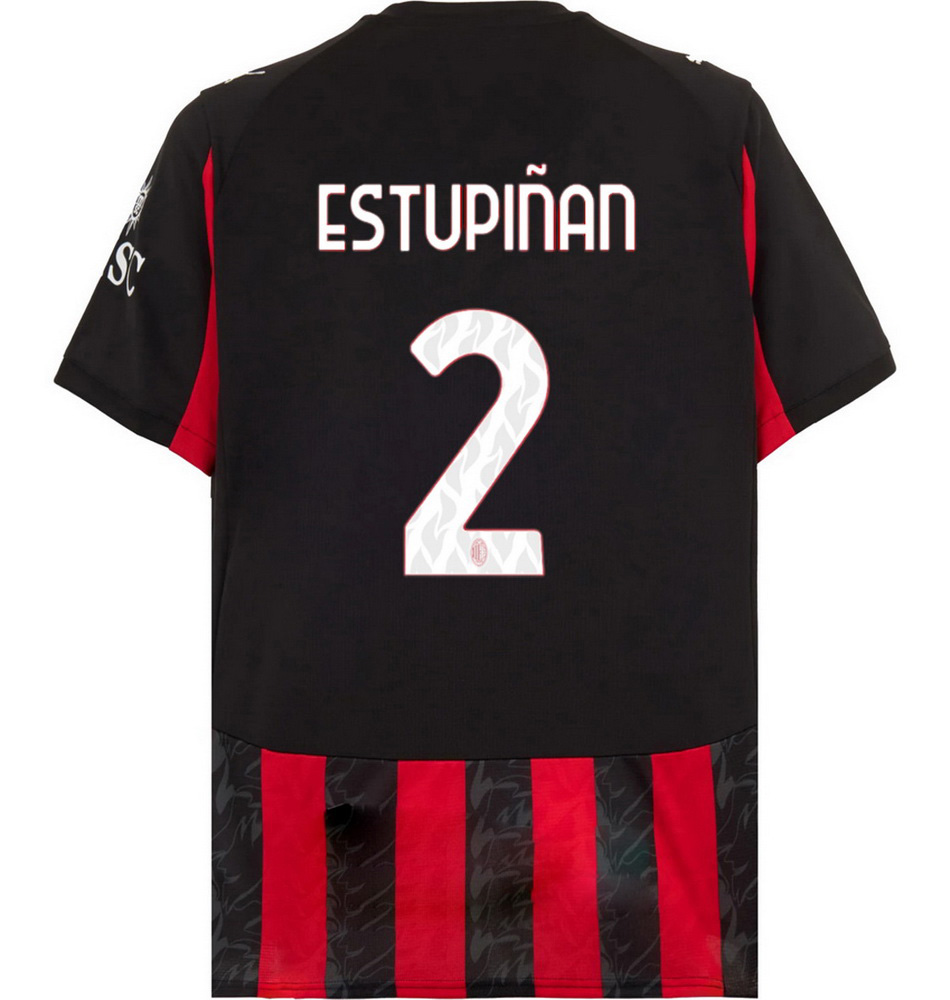 2025/26 Pervis Estupinan #2 Home Men's Soccer Jersey