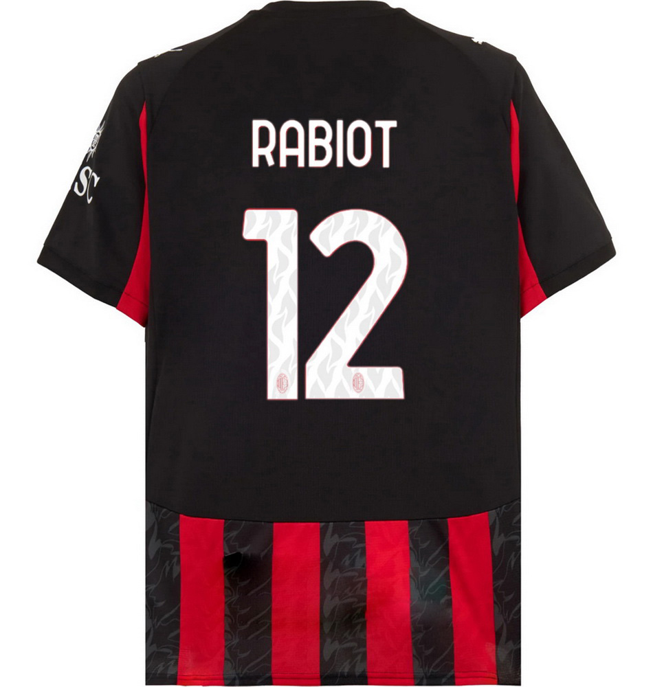 2025/26 Adrien Rabiot #12 Home Men's Soccer Jersey