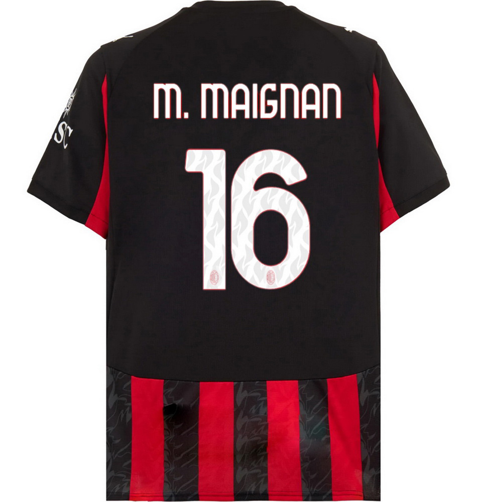2025/26 Mike Maignan #16 Home Men's Soccer Jersey