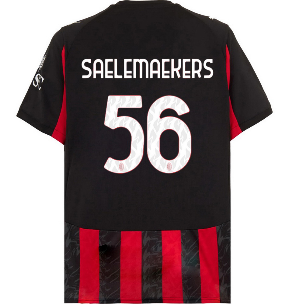 2025/26 Alexis Saelemaekers #56 Home Men's Soccer Jersey