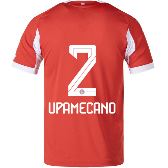 2025/26 Dayot Upamecano #2 Home Men's Soccer Jersey