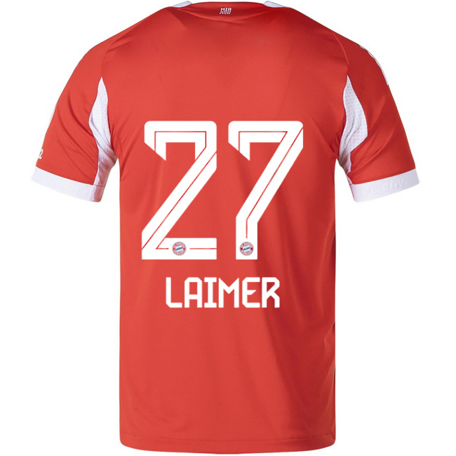 2025/26 Konrad Laimer #27 Home Men's Soccer Jersey