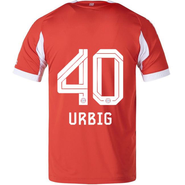 2025/26 Jonas Urbig #40 Home Men's Soccer Jersey
