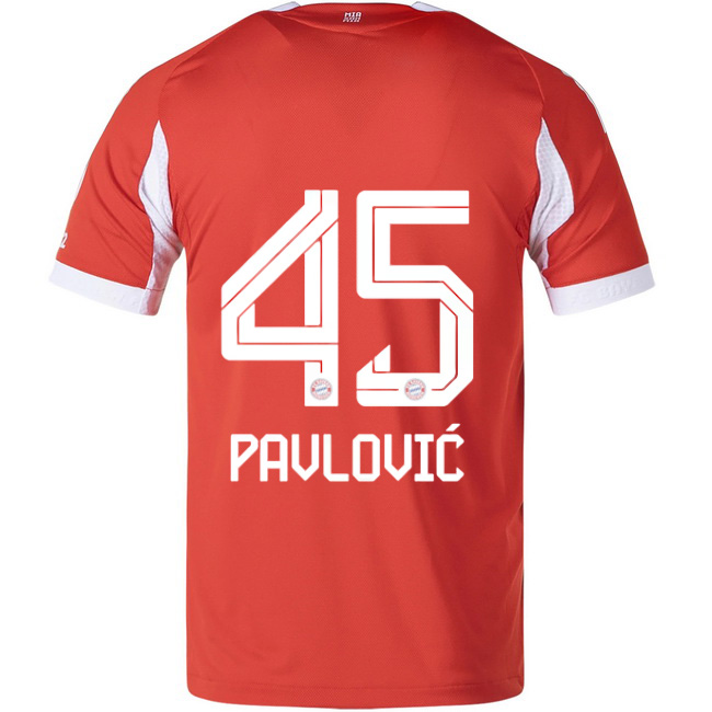 2025/26 Aleksandar Pavlovic #45 Home Men's Soccer Jersey
