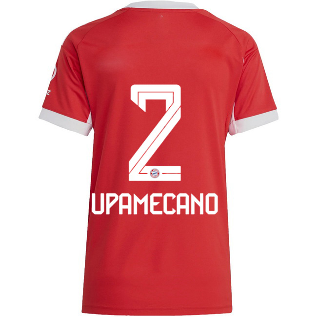 2025/26 Dayot Upamecano #2 Home Women's Soccer Jersey