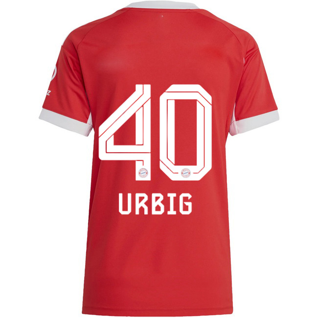 2025/26 Jonas Urbig #40 Home Women's Soccer Jersey