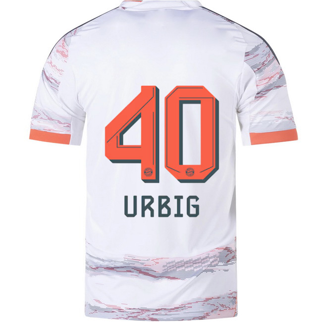 2025/26 Jonas Urbig #40 Away Men's Soccer Jersey
