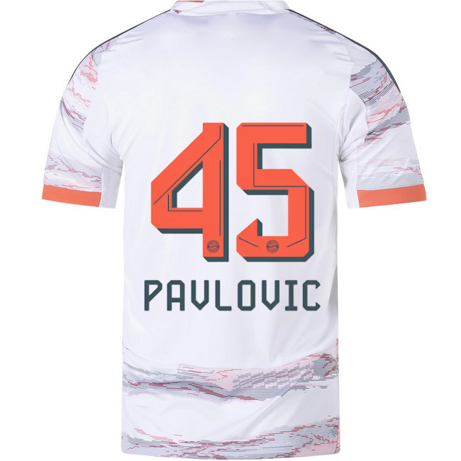 2025/26 Aleksandar Pavlovic #45 Away Men's Soccer Jersey