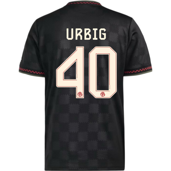 2025/26 Jonas Urbig #40 Third Men's Soccer Jersey