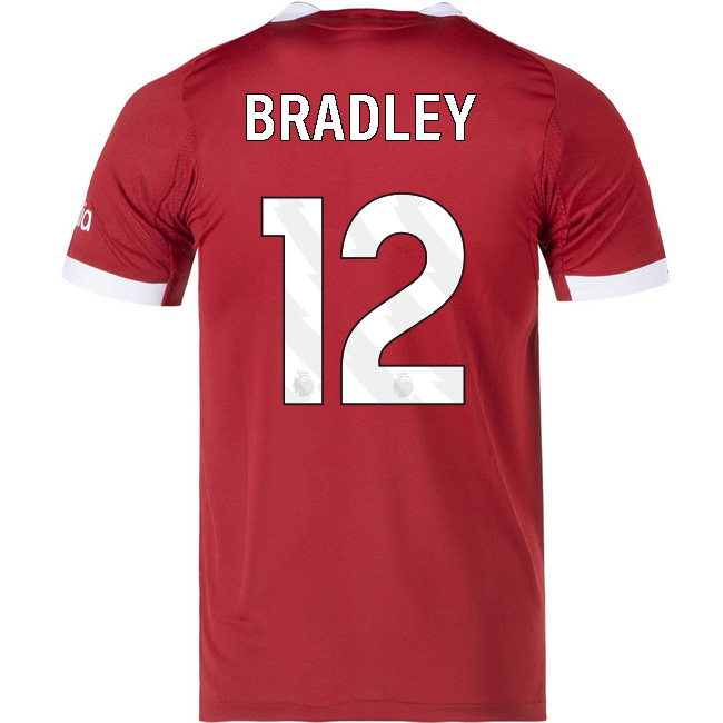 2025/26 Conor Bradley #12 Home Men's Soccer Jersey