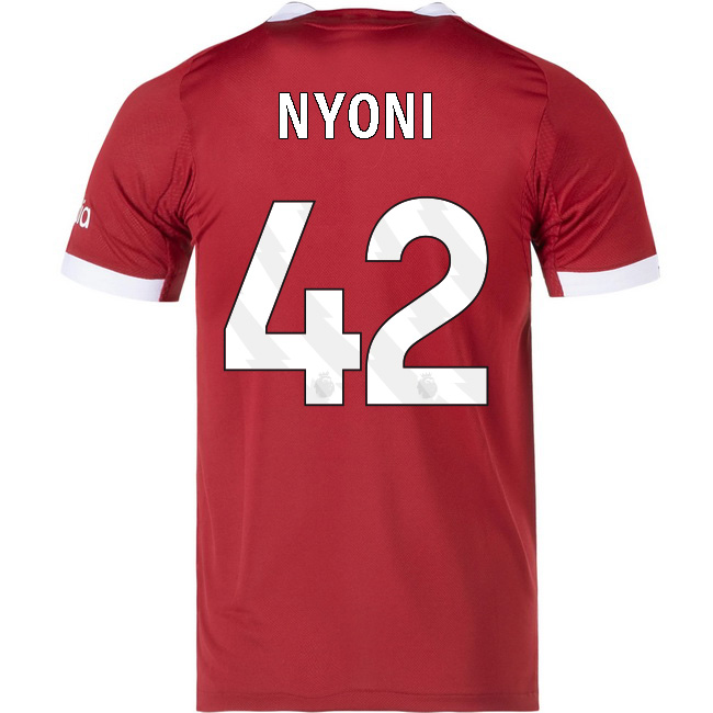 2025/26 Trey Nyoni #42 Home Men's Soccer Jersey