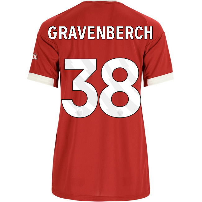 2025/26 Ryan Gravenberch #38 Home Women's Soccer Jersey