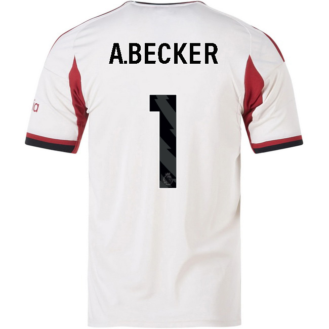 2025/26 Alisson Becker #1 Away Men's Soccer Jersey