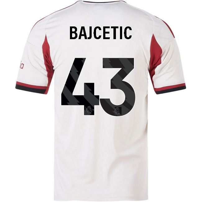 2025/26 Stefan Bajcetic #43 Away Men's Soccer Jersey
