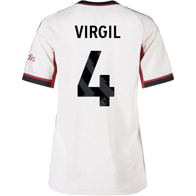 2025/26 Virgil van Dijk #4 Away Women's Soccer Jersey