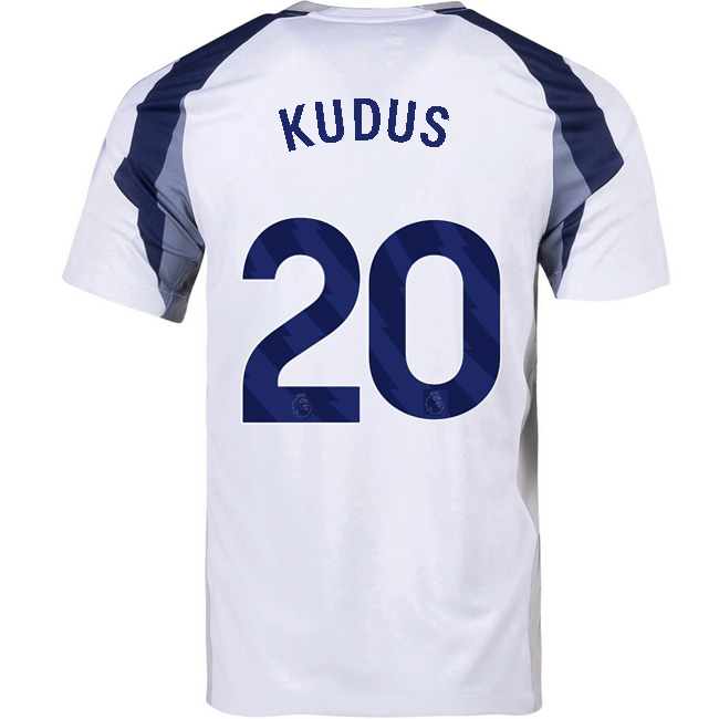 2025/26 Mohammed Kudus #20 Home Men's Soccer Jersey