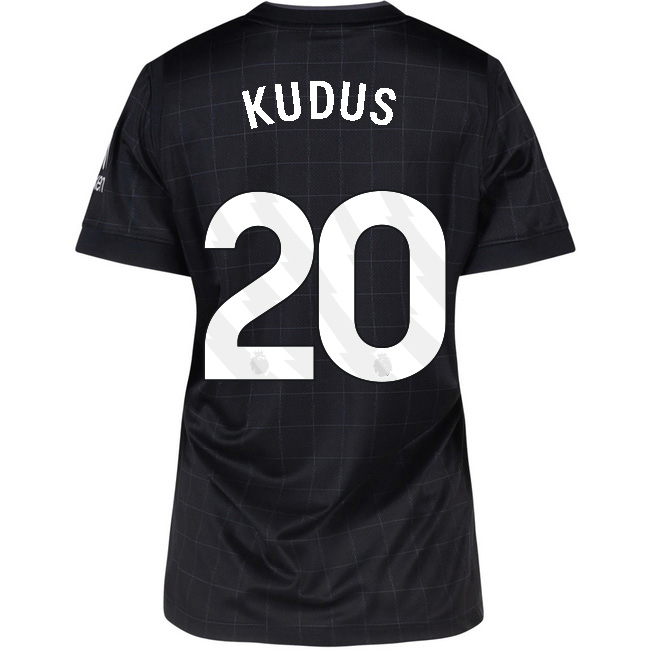 2025/26 Mohammed Kudus #20 Away Women's Soccer Jersey