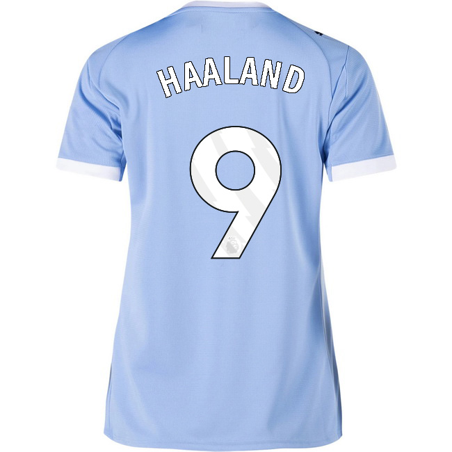 2025/26 Erling Haaland #9 Home Women's Soccer Jersey