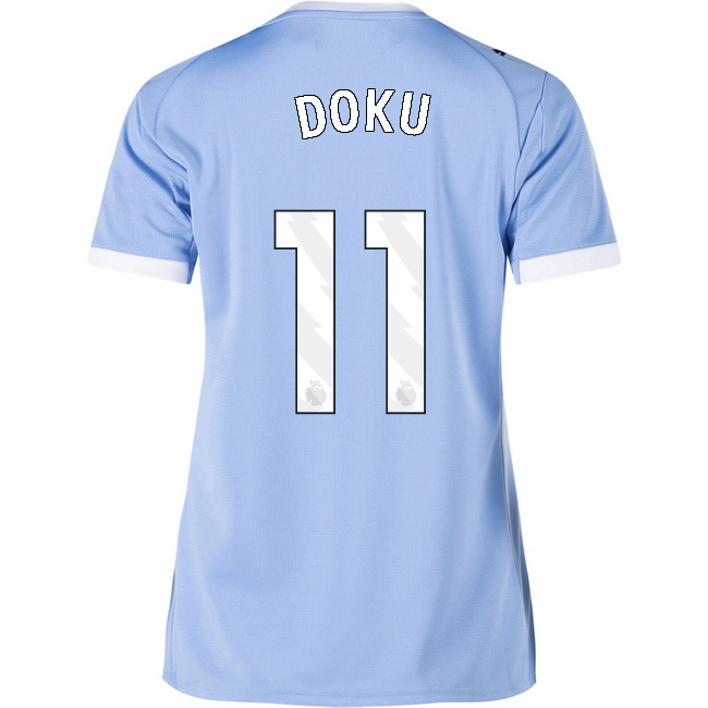2025/26 Jeremy Doku #11 Home Women's Soccer Jersey