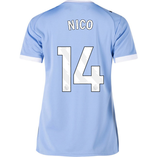 2025/26 Nico Gonzalez #14 Home Women's Soccer Jersey