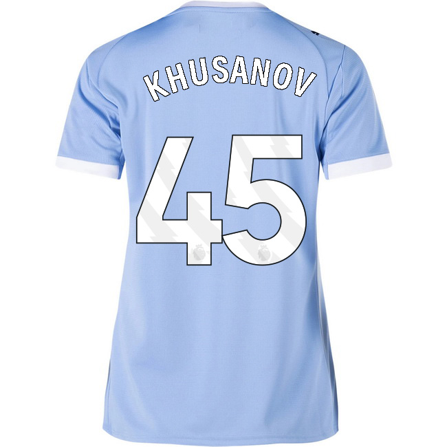 2025/26 Abdukodir Khusanov #45 Home Women's Soccer Jersey