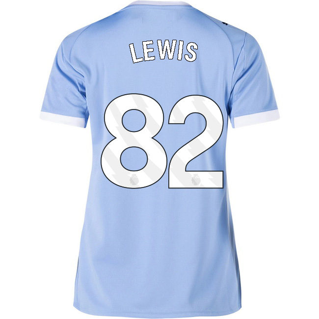 2025/26 Rico Lewis #82 Home Women's Soccer Jersey