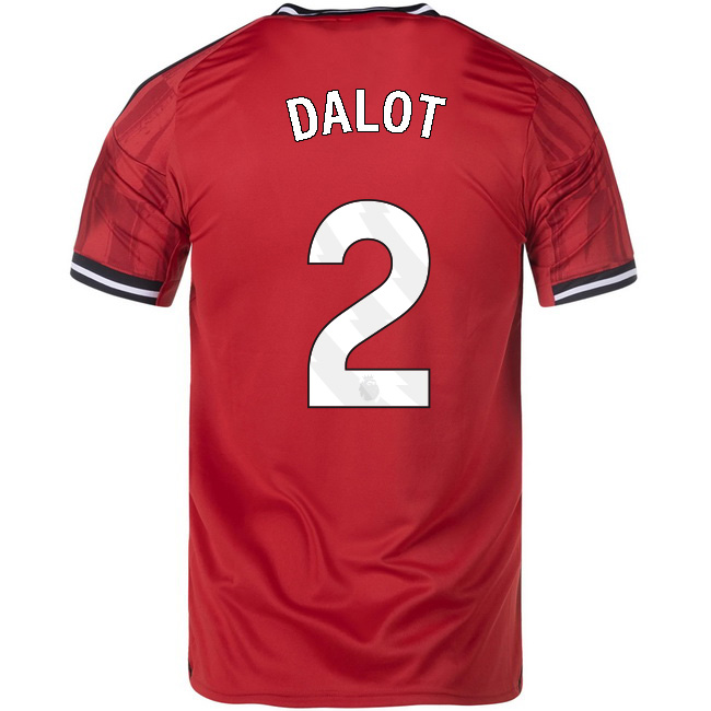2025/26 Diogo Dalot #2 Home Men's Soccer Jersey